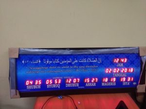 jual jam digital masjid di marga jaya